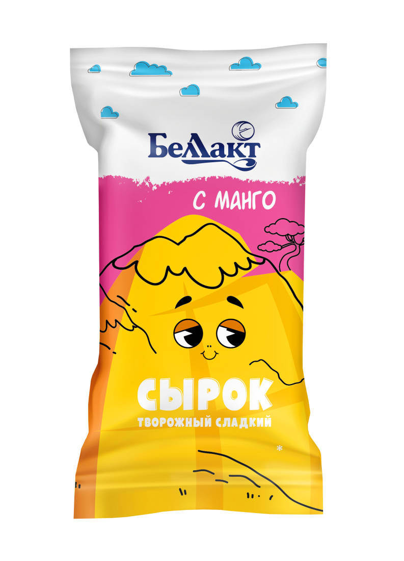 Сырок творожный сладкий с манго